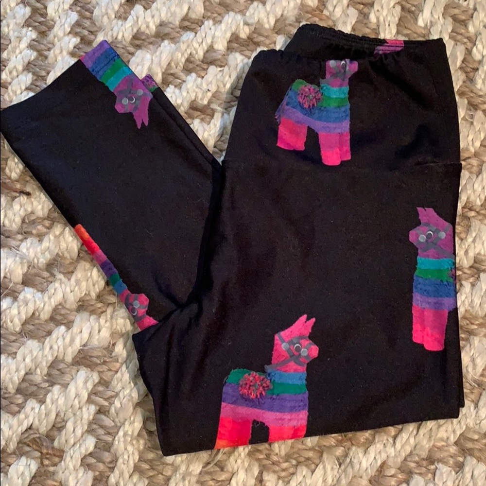 Gold sheep piñata legging
